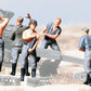 Preiser 16537 HO Unpainted EDW Gunners to 10.5cm Howitzer Figures (Set of 7)