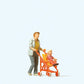 Preiser 28079 HO Woman With Buggy Figure (Set of 2)