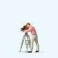 Preiser 28086 HO Camera Man Figure with Movie Camera