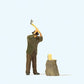 Preiser 28113 HO Chopping Wood Figure