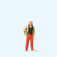 Preiser 28191 HO Standing Man Figure with Back Pack