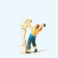 Preiser 29032 HO Sculptor with Sculpture Figure