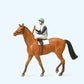Preiser 29080 HO Jockey On Horse Figure