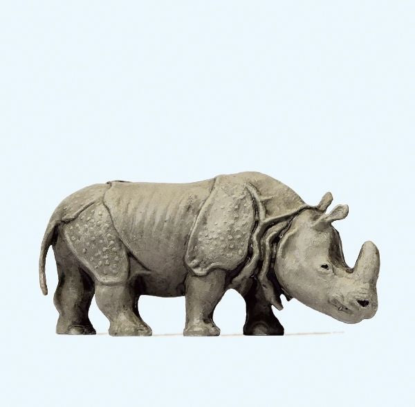 Preiser 29502 HO Animals - Indian Rhinoceros #2 Figure