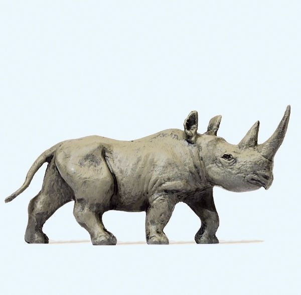 Preiser 29521 HO Animals - African Rhinoceros Figure #1