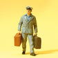 Preiser 45511 G US Porter Figure with Luggage