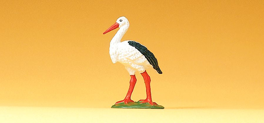 Preiser 47093 G Scale Elastolin Animal Standing Stork Figure