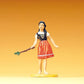 Preiser 47103 G Farm Girl with Switch to Round Up Livestock Figure