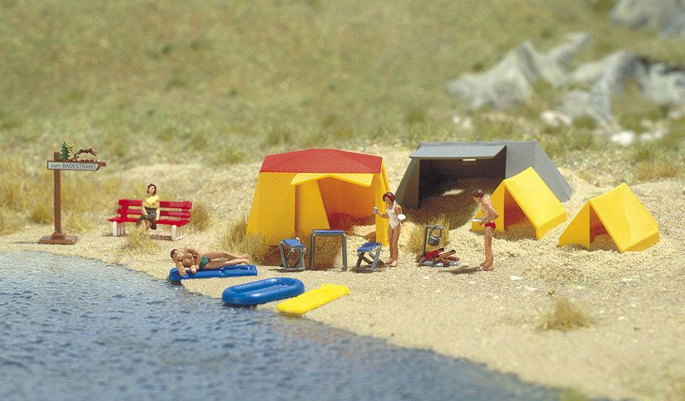 Busch 6026 HO Camping Site W/Accessories