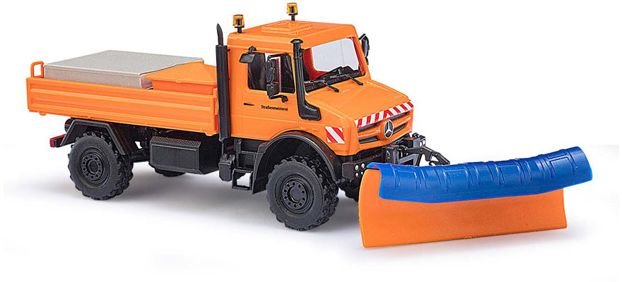 Busch 51016 HO Mercedes-Benz Unimog U 5023 Heavy-Duty Truck with Snowplow
