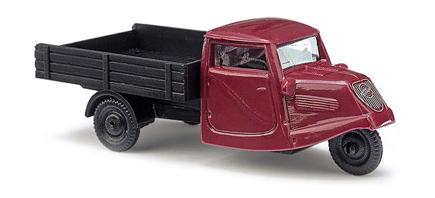 Busch 89103 HO 1935 Red, Black Tempo Dreirad Pickup Truck