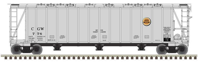 Atlas 50002902 N CGW General American 3500 Dry-Flo 3-Bay Covered Hopper Car #776