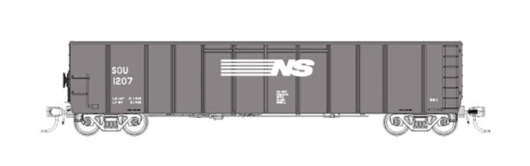 Fox Valley Models 30419 HO Norfolk Southern Silverside Coal Gondola #2
