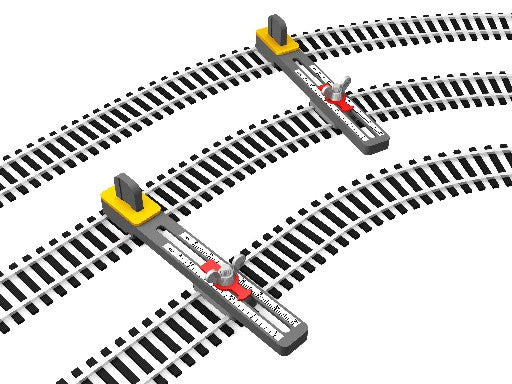 Bachmann 39021 N Scale Adjustable Parallel Track Tool (Pack of 2)