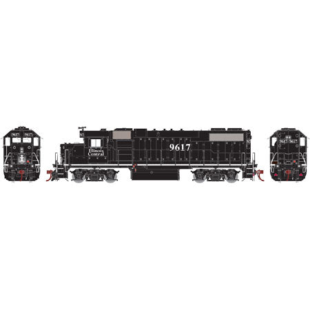 Athearn G65358 HO Illinois Central GP38-2 Diesel Locomotive Phase 1 #9617