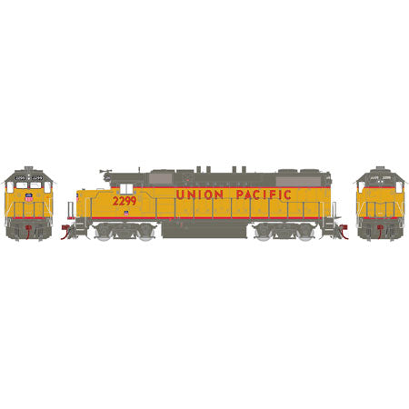 Athearn G65361 HO Union Pacific GP38-2 Phase 2 Diesel Locomotive #2299