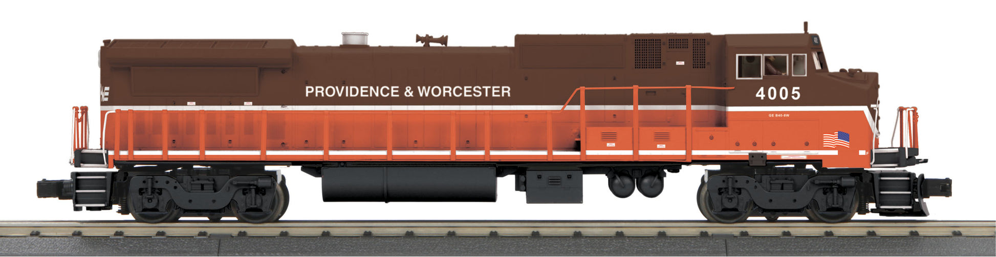 MTH 30-20345-3 Providence & Worcester Dash-8 Non-Powered Diesel Engine #4005