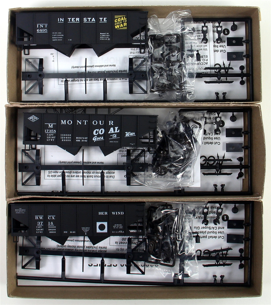 Accurail 8085 HO Coal Goes to War USRA Twin Hopper Kits