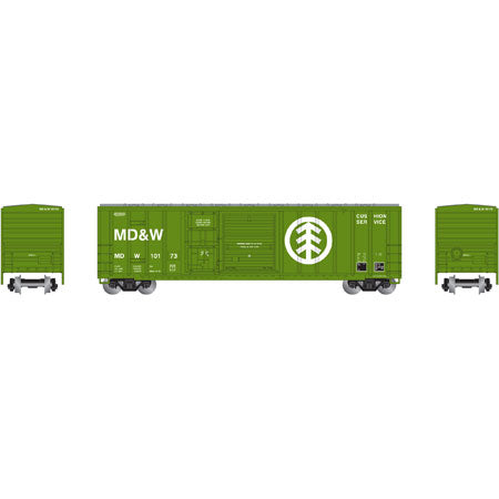 Athearn 24237 N Minnesota Dakota & Western 50' FMC Combo Door Box Car #10173