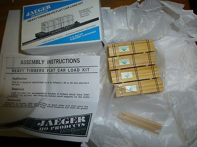 Jaeger HO Products 2525 HO Georgia-Pacific Heavy Timber Flat Car Load Kit