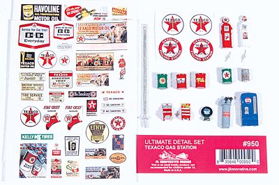JL Innovative Design 950 HO Ultimate Detail Set, Texaco Gas Station
