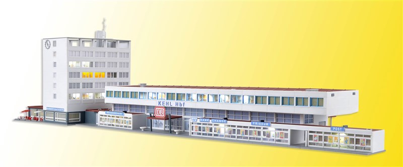 Kibri 37517 N Scale Station Kehl with Interior Lighting, Functional Kit