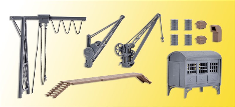 Kibri 38101 HO Scale Lifting Equipment Set with Crane