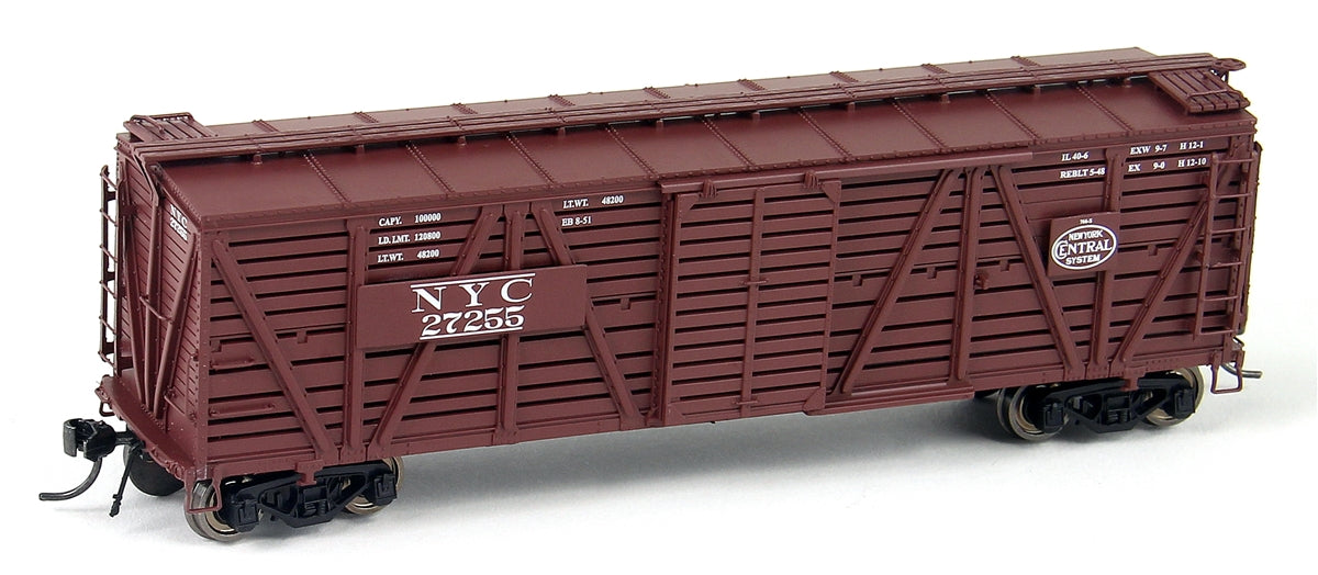 Broadway Limited 4572 HO New York Central Stock Car with Sheep Sounds, Oxide Red