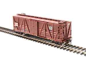 Broadway Limited 4562 HO ATSF Oxide Red Stock Car with Chicken Sounds