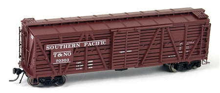 Broadway Limited 4576 HO Southern Pacific Oxide Red Stock Car with Cattle Sounds