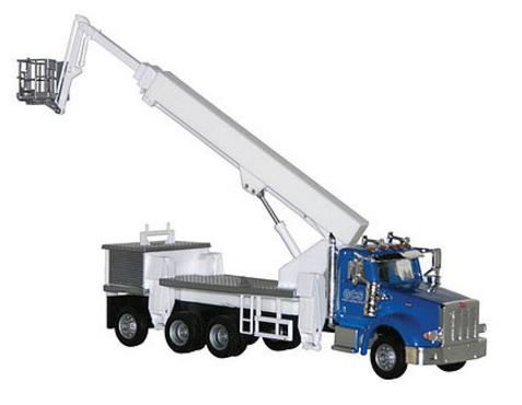 Herpa 6533 HO GCS Peterbilt 367 Boom/Cherry Picker Truck, Assembled