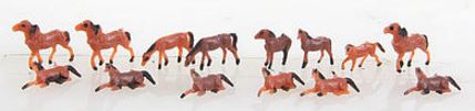 Herpa 63712 N Assorted Horses Figures (Set of 50)