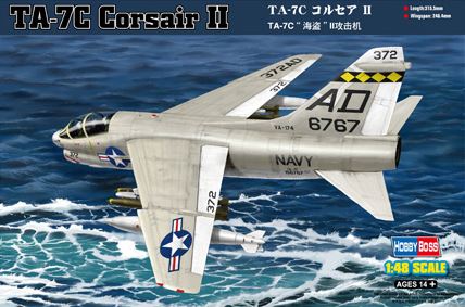 Hobby Boss Models 80346 1:48 Vought TA-7C Corsair II Military Aircraft Plane Kit