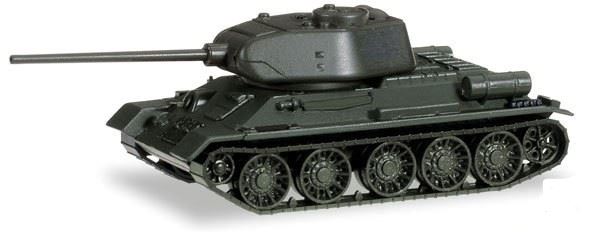 Herpa 745574 HO Roco Mini Tanks - T-34/85 Tank, Assembled in Olive