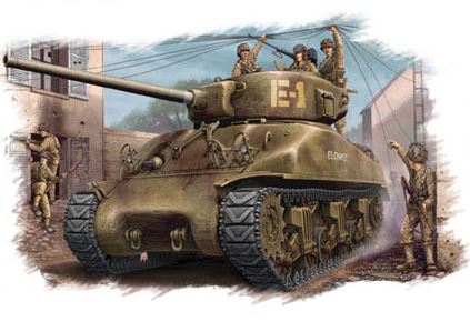 Hobby Boss s 84801 1:48 U.S M4A1 76(W) Medium Military Tank Model Kit