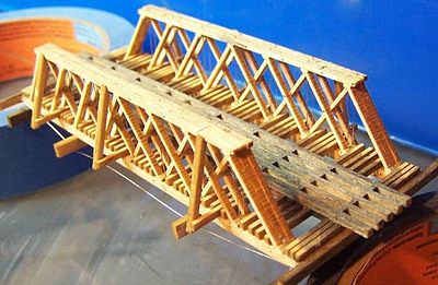 RS Laser Kits 3028 N Wood Truss Rod Bridge (55' Span)