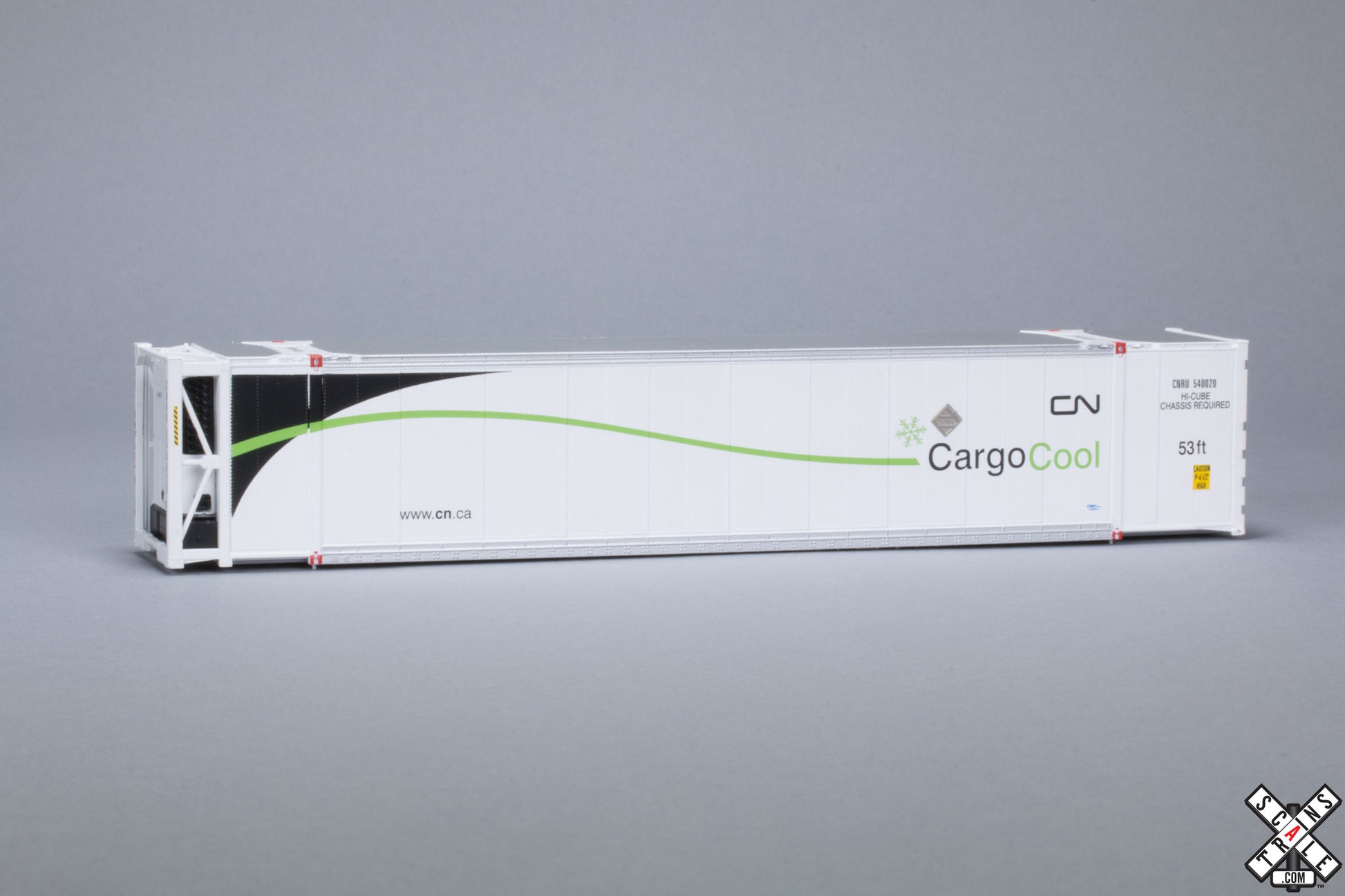 Scale Trains SXT10102 HO Canadian National CIMC 53’ Reefer Container with Sound