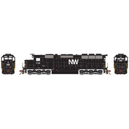Athearn 65129 HO Norfolk & Western SD45 Diesel Loco w/DCC & Sound RTR #1728