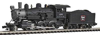 Model Power 87603 N CB&Q Mogul 2-6-0 Steam Locomotive #1261 – Trainz