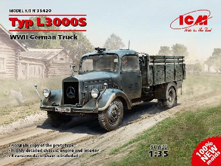 ICM 35420 1:35 WWII German Type L3000S Truck Military Vehicle Model Kit