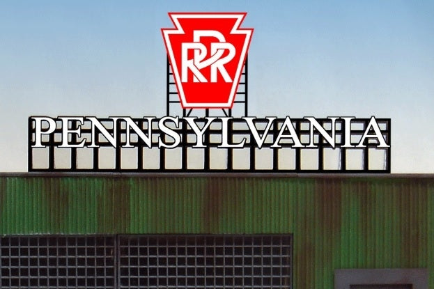 Miller Engineering 4282 HO/O Small Pennsylvania Railroad Billboard Sign Kit