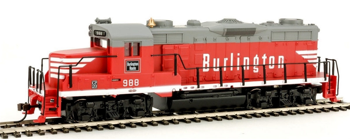 Mantua 414106 HO CBQ EMD GP20 Diesel Locomotive With DCC #988