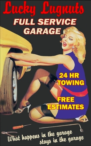 Miller Engineering 44-2552 HO/N Small Lucky Lugnuts Billboard Sign Kit