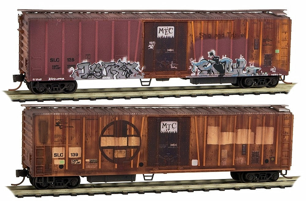 Micro Trains 07044080 N SLC Weathered 51' Rib Side Mechanical Reefer (Set of 2)
