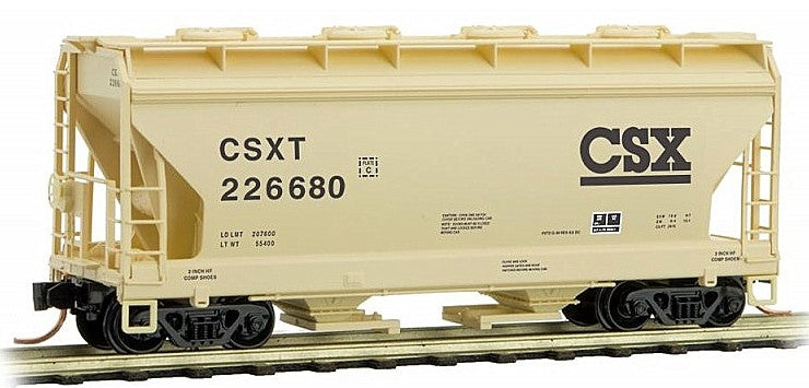 Micro Trains 09200351 N CSX 2 Bay ACF Center Flow Covered Hopper #226680