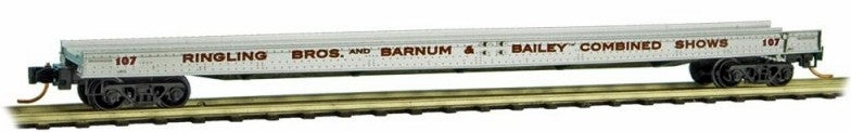 Micro Trains 13900021 N Ringling Bros. 70' Warren Circus Flatcar #107