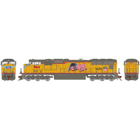 Athearn G69240 HO Union Pacific SD70M Diesel Locomotive #5164 (Flag)