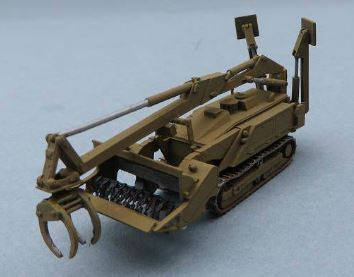 Trident Miniatures 87194A HO M160 Tracked Robotic Mine Clearing Vehicle Kit