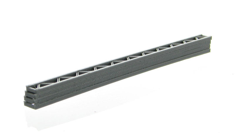 3D to Scale 50-155-GY 1:50 Grey Plastic Construction Girders (Pack of 4)