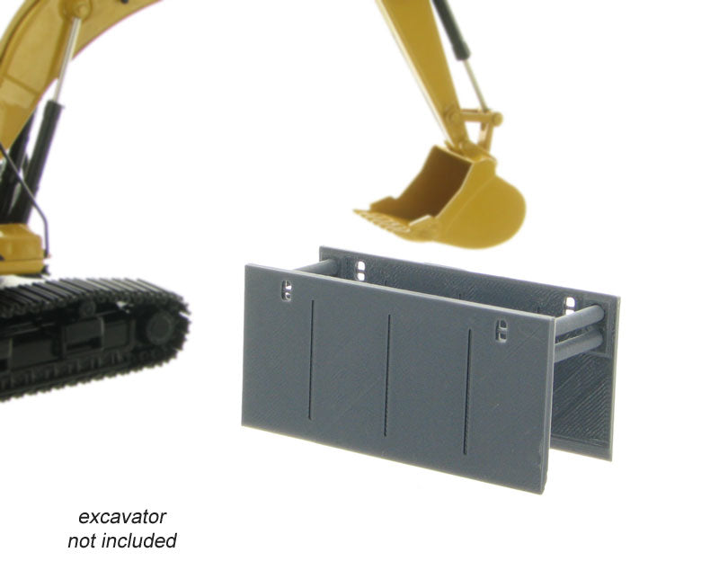 3D to Scale 50-165-GY 1:50 Trench Box / Guard - Grey